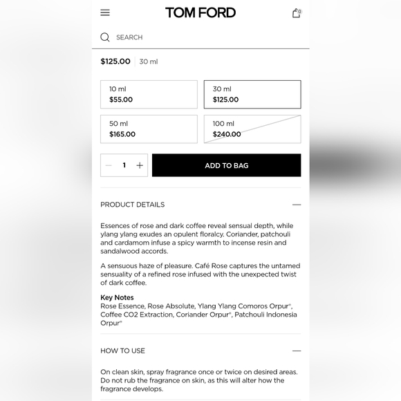 Tom Ford Café Rose Eau de Parfum - Picture 8 of 8